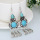 Laisse le gland boucles d’oreilles femme Turquoise bijoux en gros